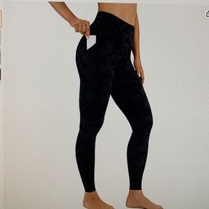 NWT - CRZ Yoga Pants - Dark Grey Camouflage